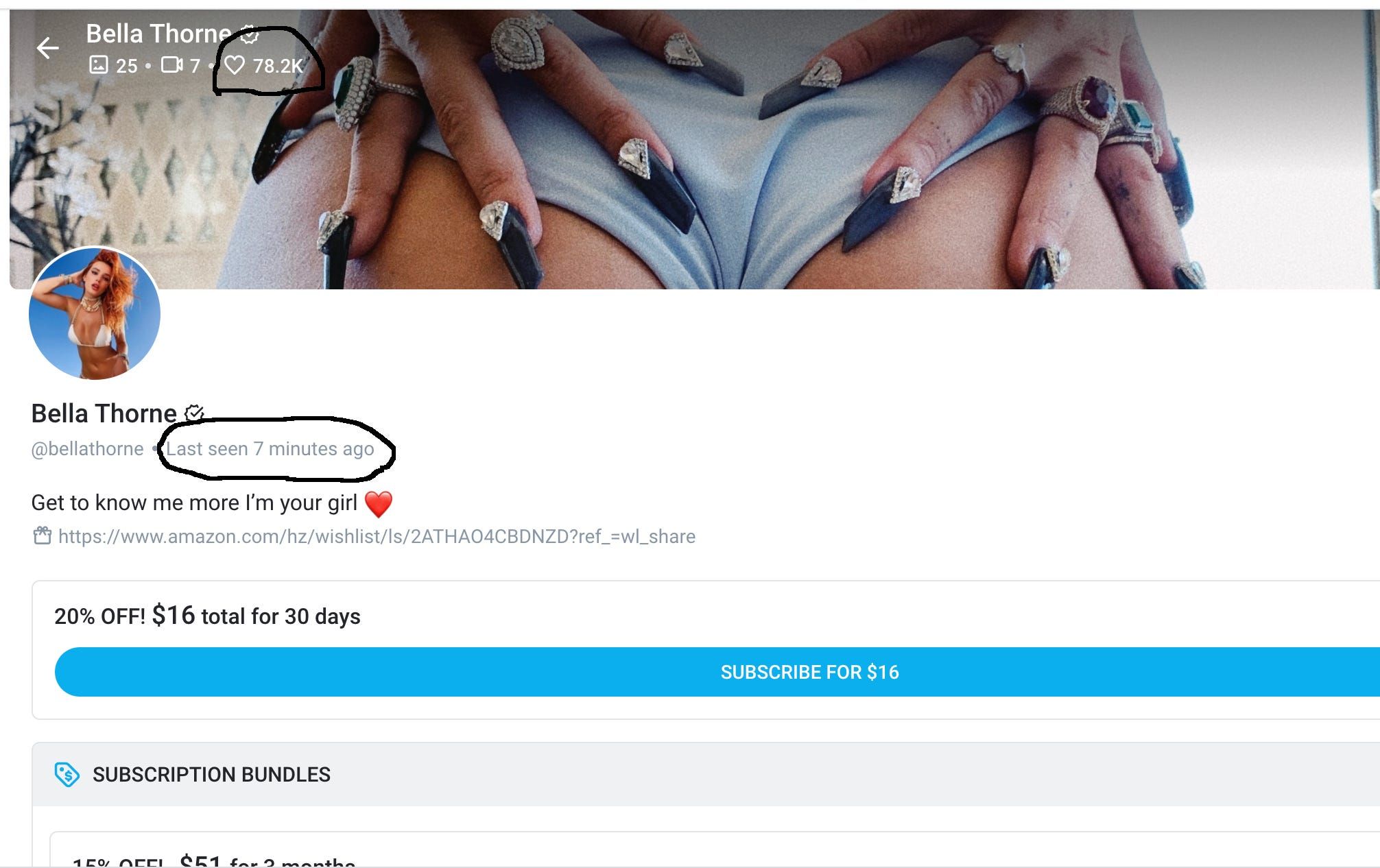 Bella Thorne’s OnlyFans