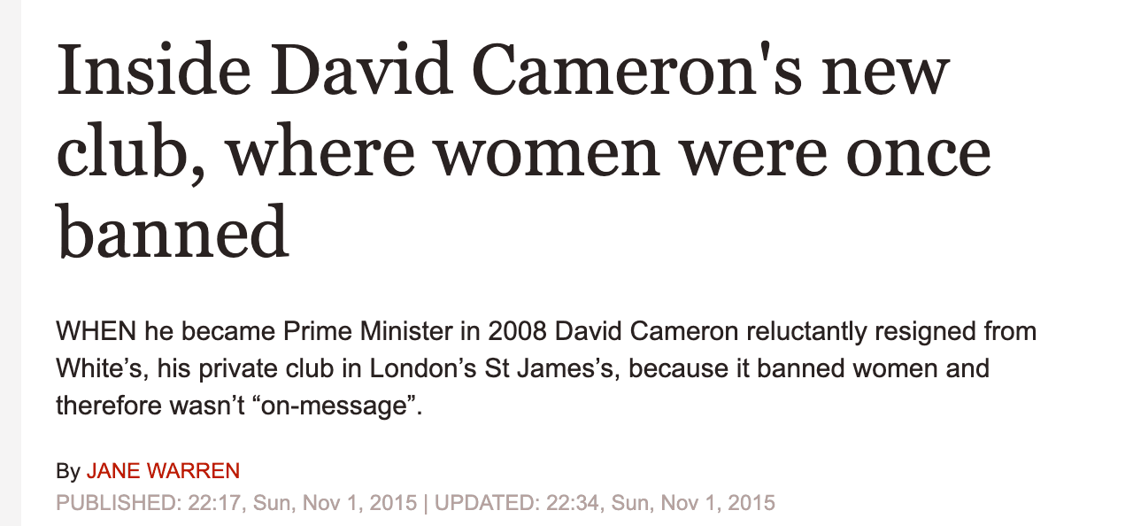 David Cameron