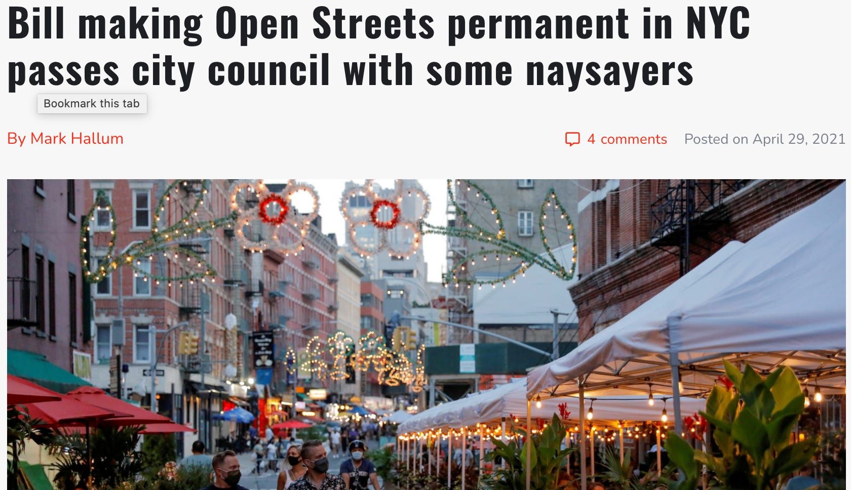 NYC Open Streets