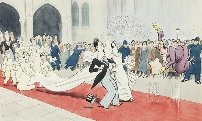 Cartoon illustration by Henry Mayo Bateman