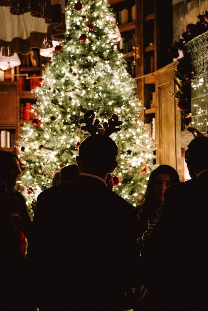 Our Christmas tree adorned with ornament from our guests, some deeply personal, others wonderfully unique