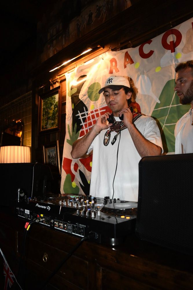 Music came courtesy of a live DJ. The steady mix of tracks kept the room energized.