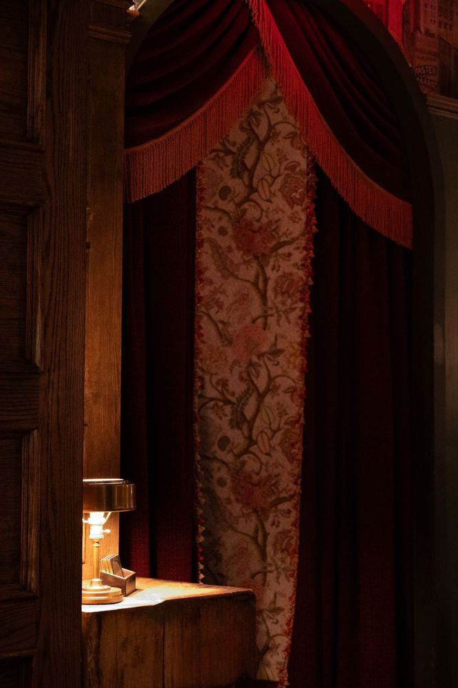 Vintage textures and soft lighting frame a Maxwell's corner steeped in quiet character and timeless design
