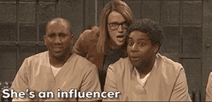 She's an influencer on Instagram Meme