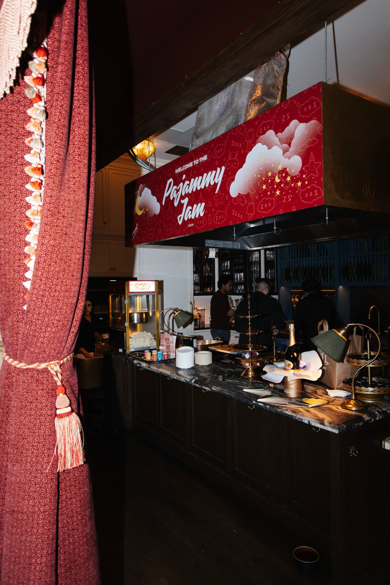 The Pajammy Jam — where snacks and late-night bites kept the good vibes going all night long