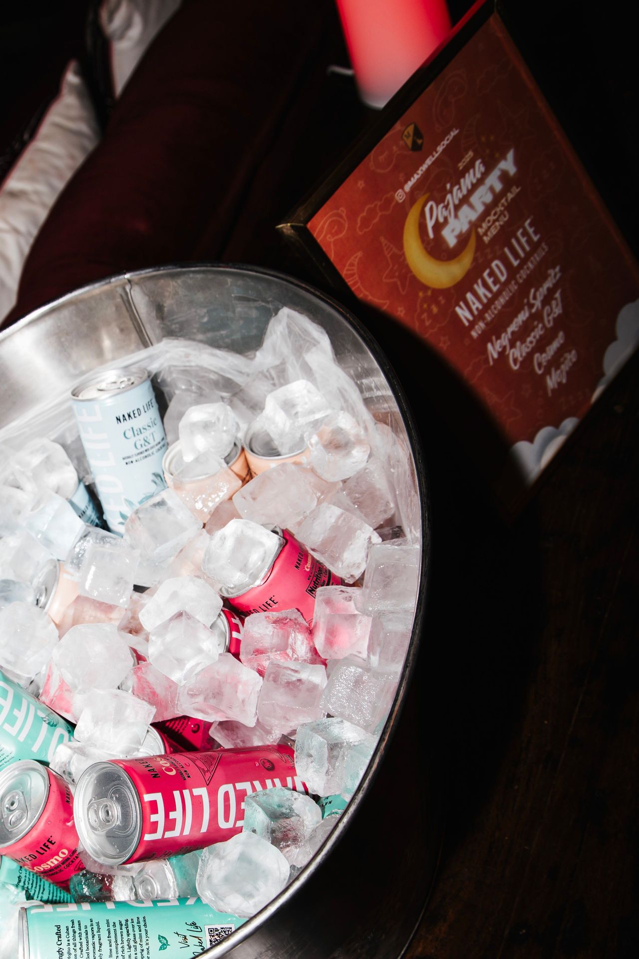 Naked Life mocktails kept the energy high and the glasses chilled