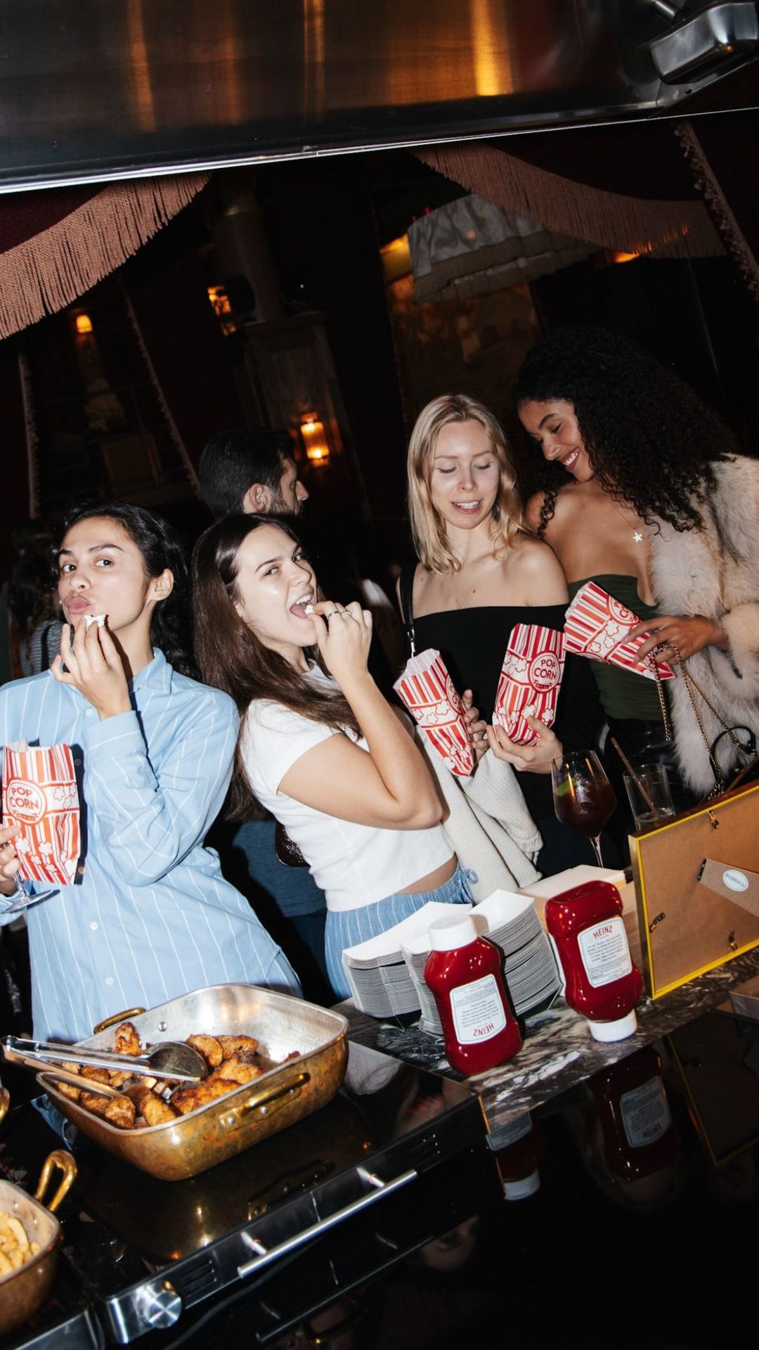 Popcorn, laughter, and late-night bites. The ultimate cozy combo for pajama party movie moments