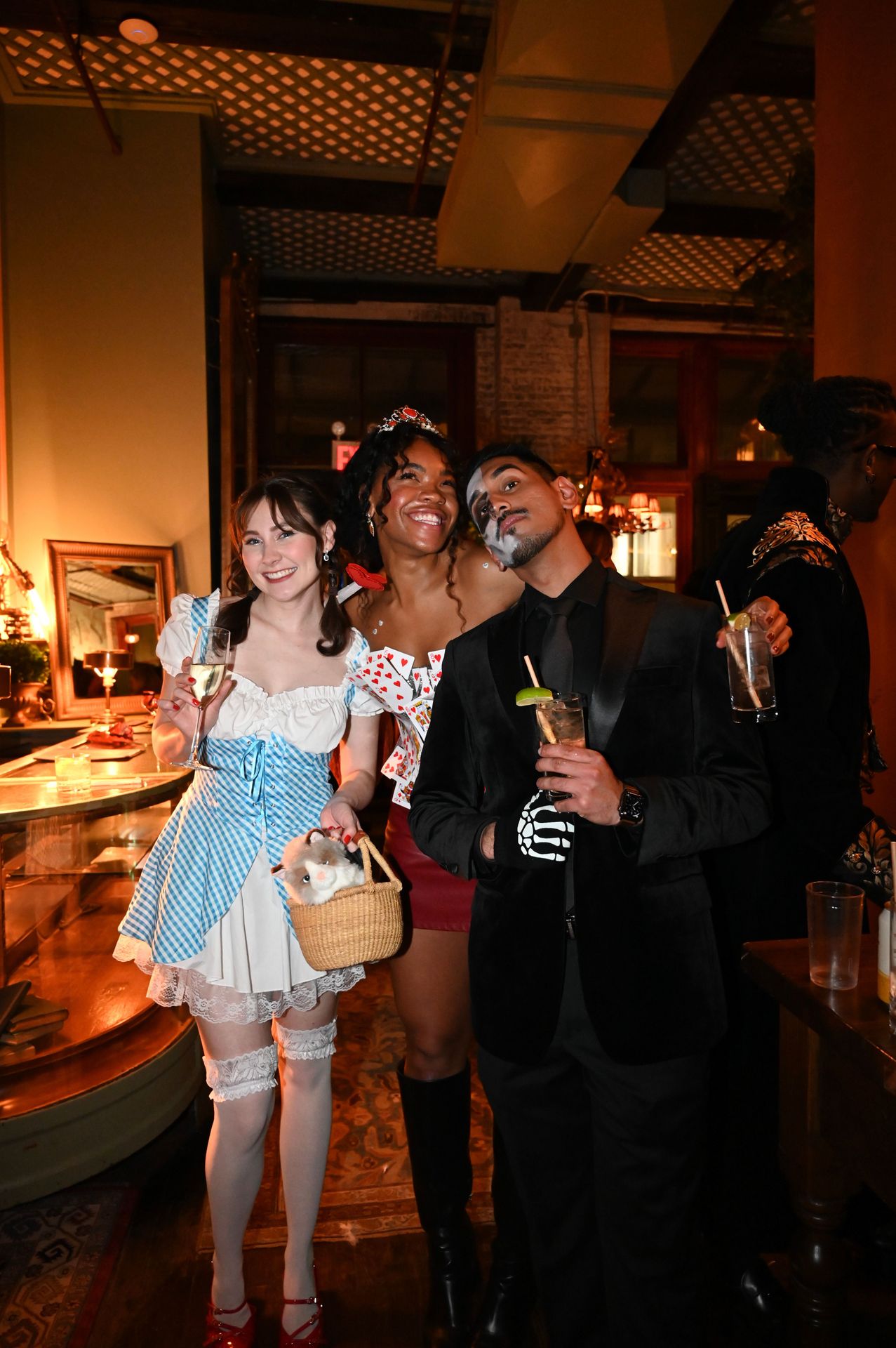 A friendly costume contest kept the party buzzing