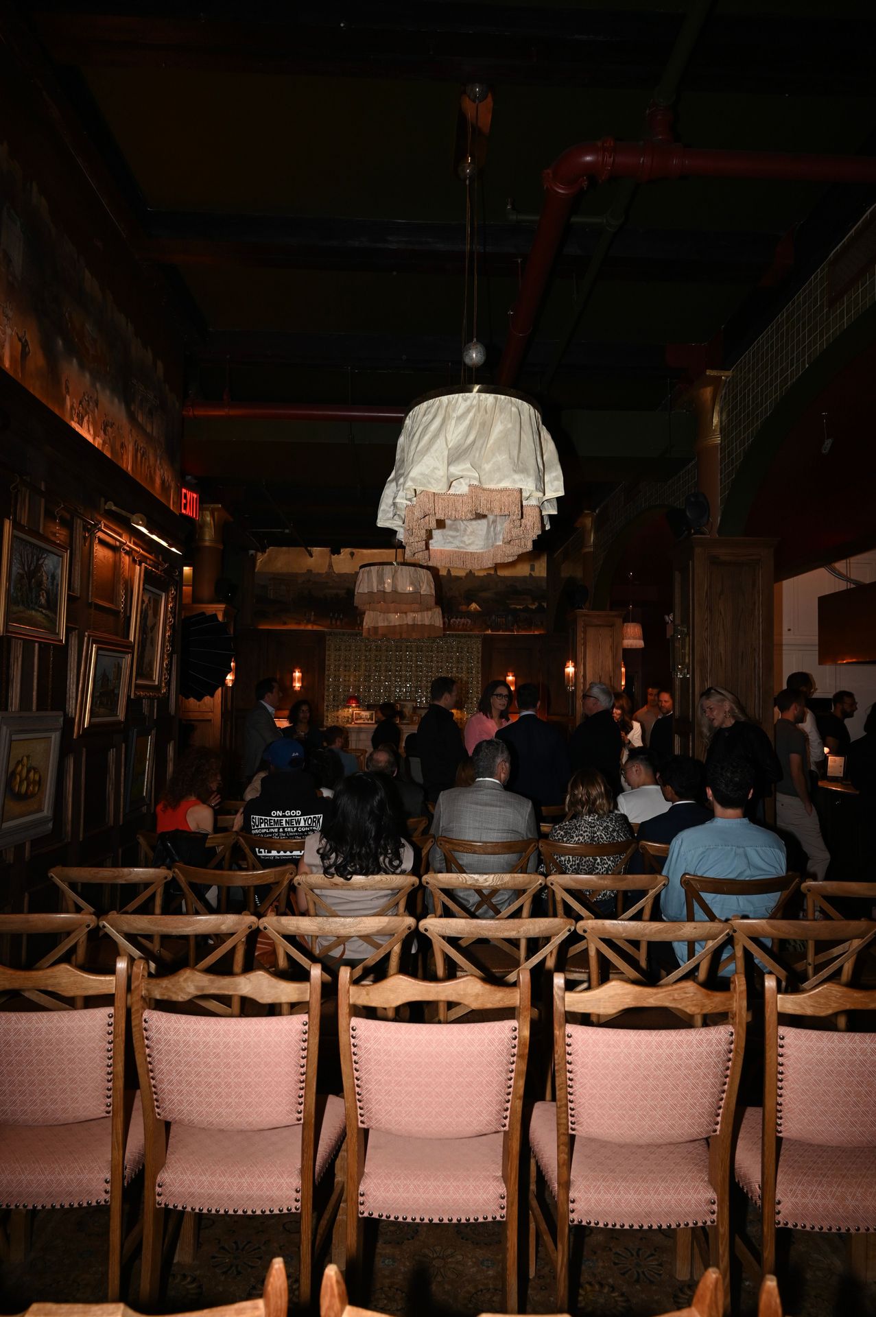 Guests take their seats as the room fills up for the live recording