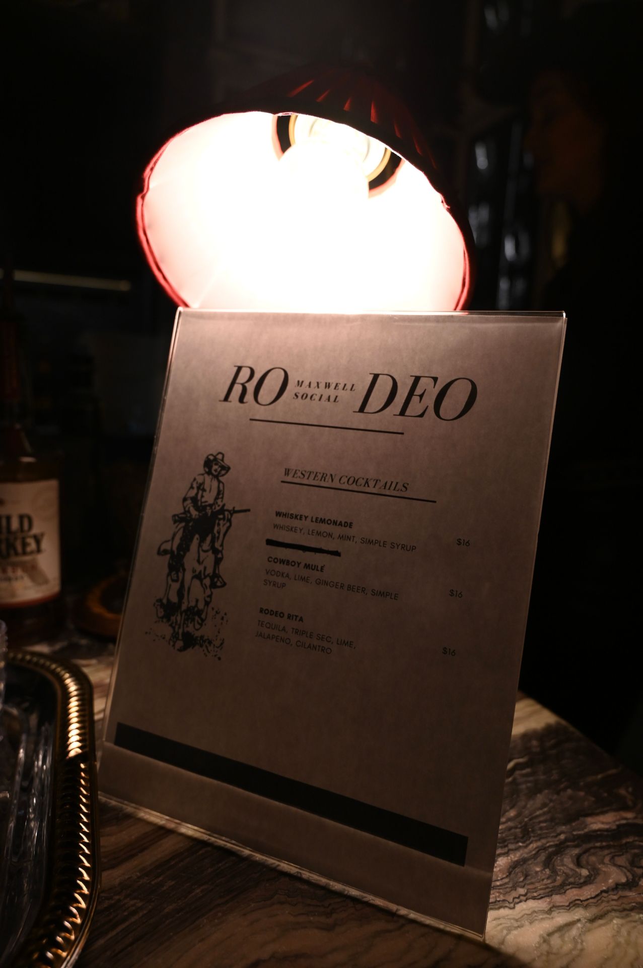 Whiskey Lemonade, Cowboy Mule, Rodeo Rita: the night’s fuel of choice