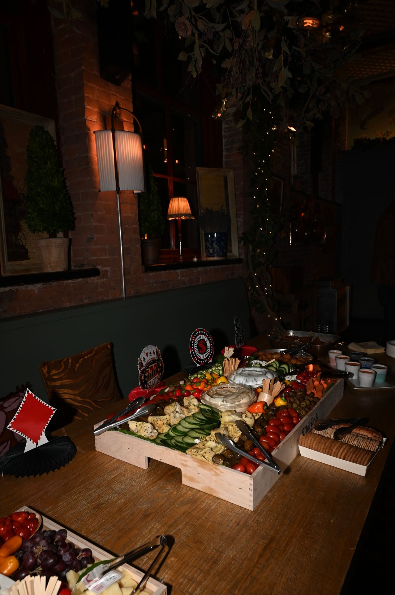 A casino-worthy spread. A colorful array of fresh bite for guests.
