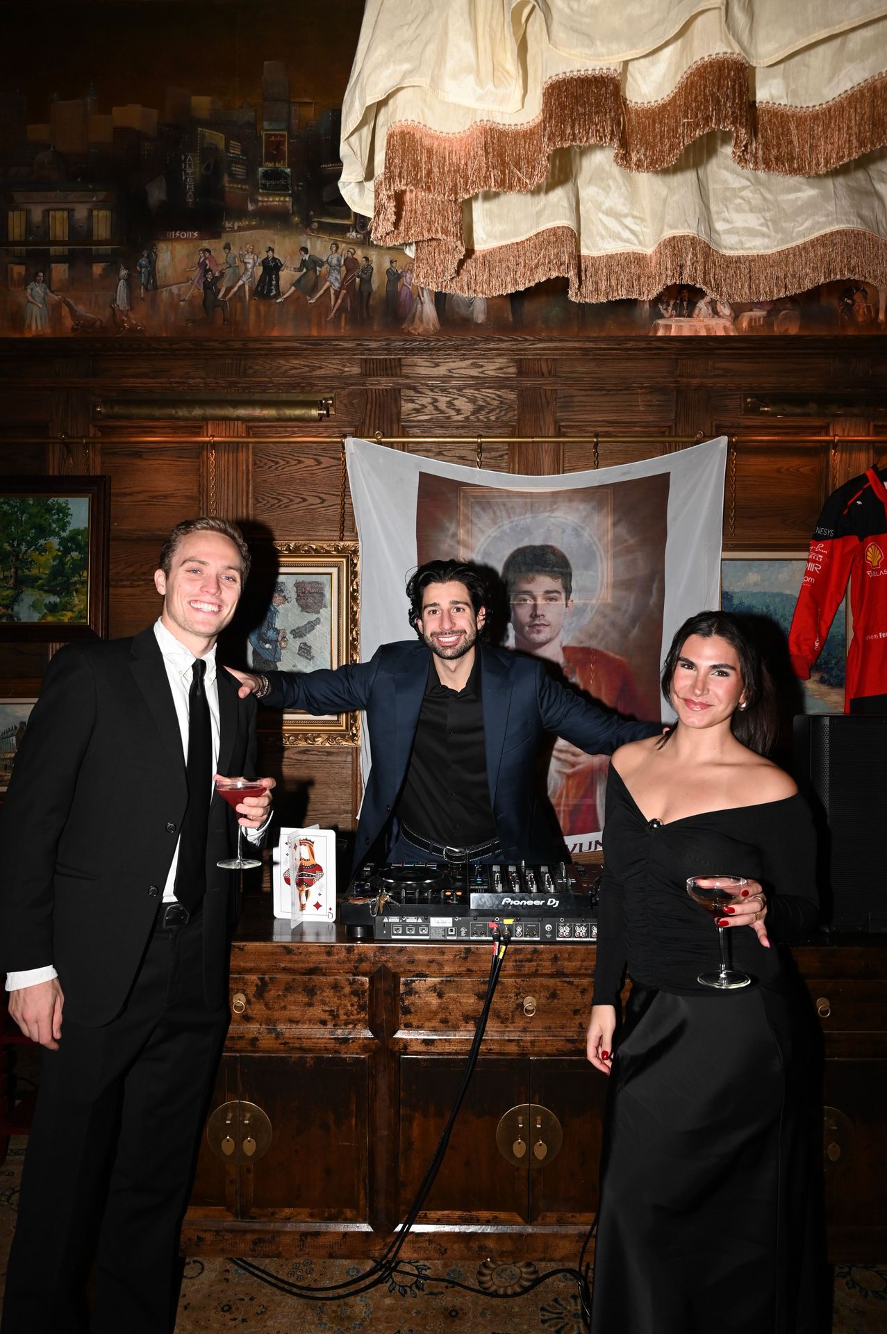 DJ keeps the energy up between rounds of poker