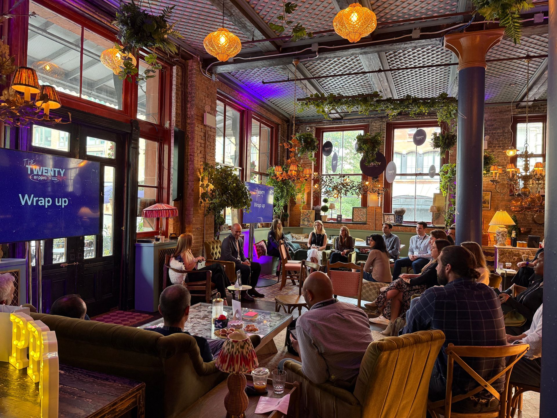 Maxwell's aesthetic provided the ideal backdrop for attendees to network