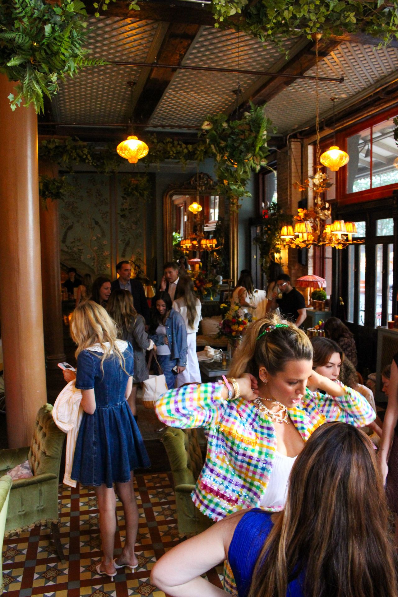 Maxwell’s Garden Room buzzed with colors and conversations