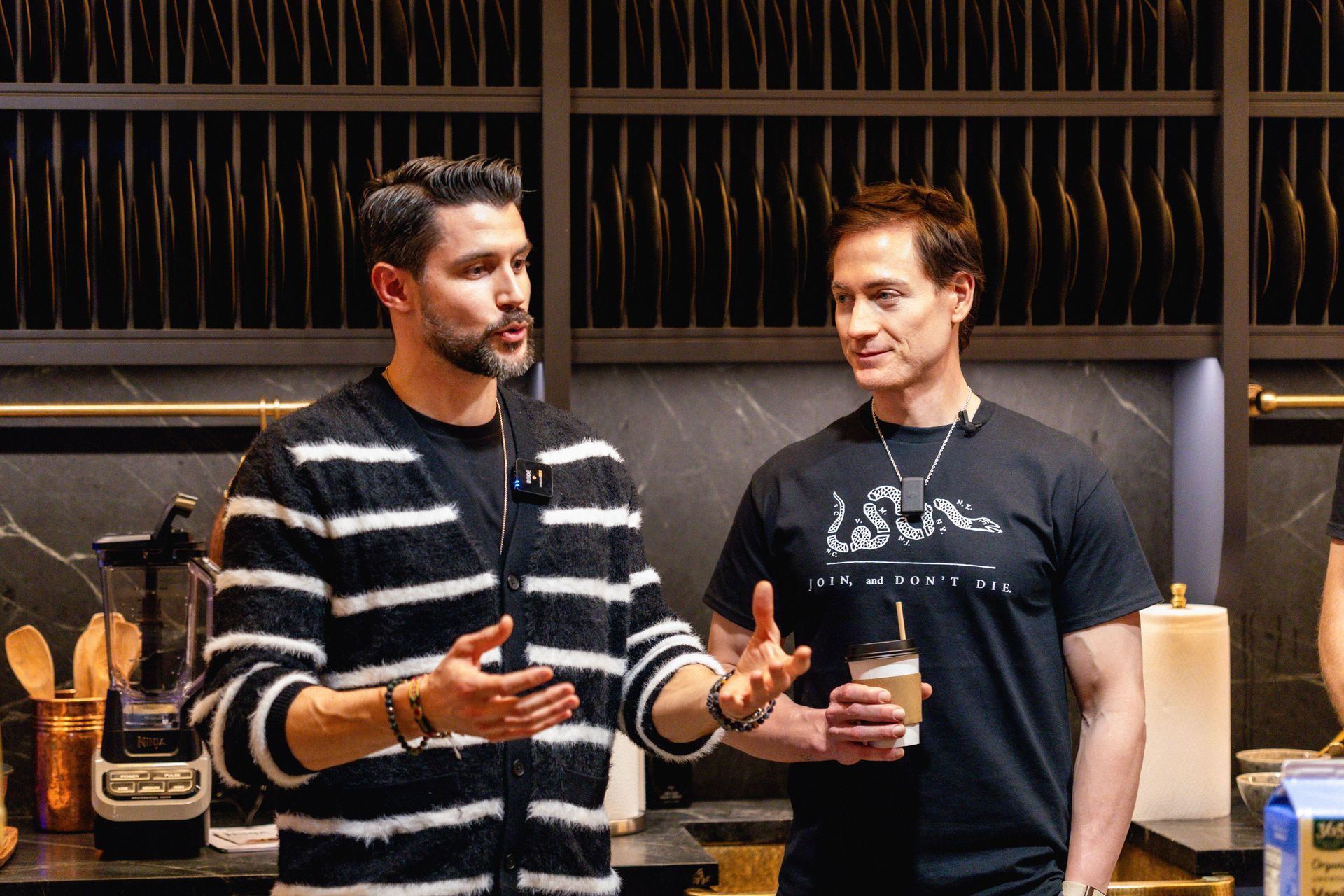 Two voices, one conversation. The stage is set for an evening of ideas and experimentation