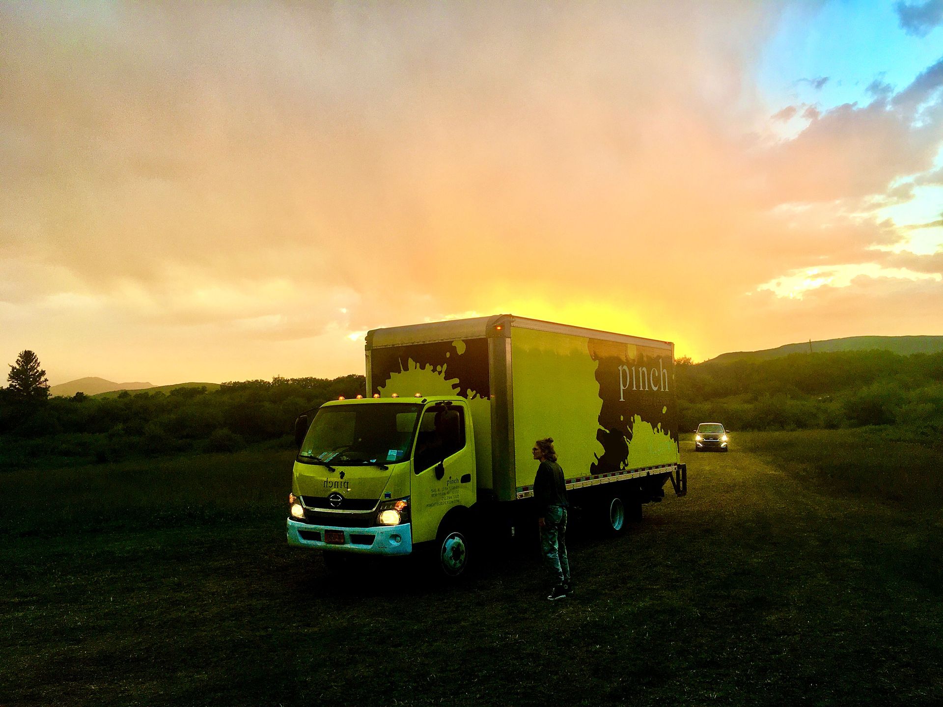 Pinch Truck in Aspen catering joy at the base of mountains