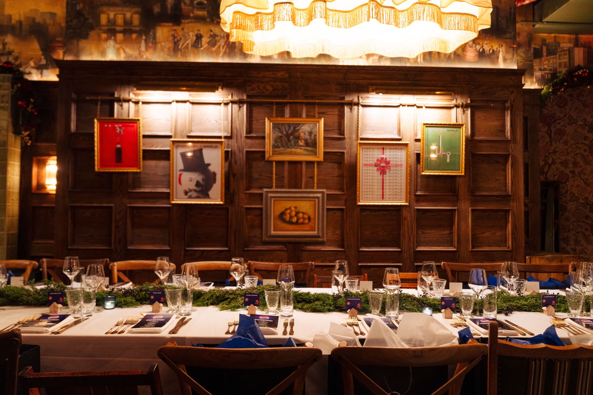 The Grand Dining Hall reimagined with Pepsi’s custom artwork