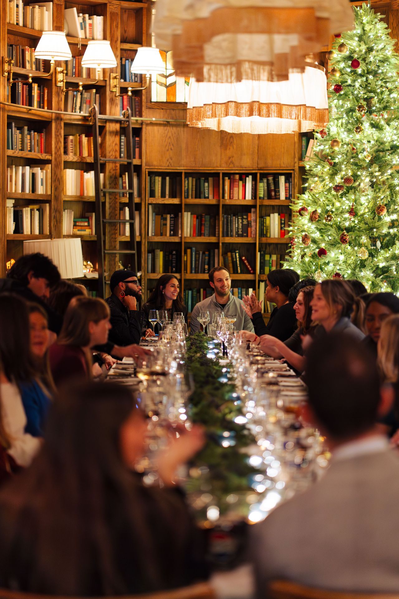 Cocktails in hand, guests mingled and connected before settling into an intimate dinner.